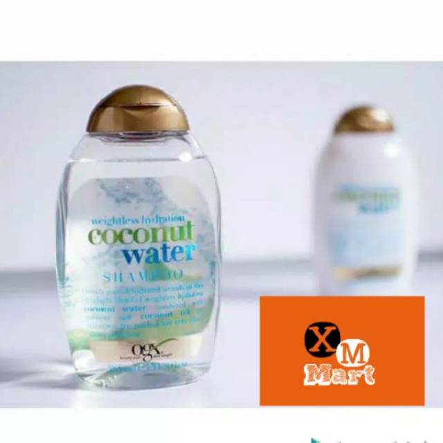 ORIGINAL  Organix OGX Weightless Hydration Coconut Water Shampoo 385ml BY XM MART