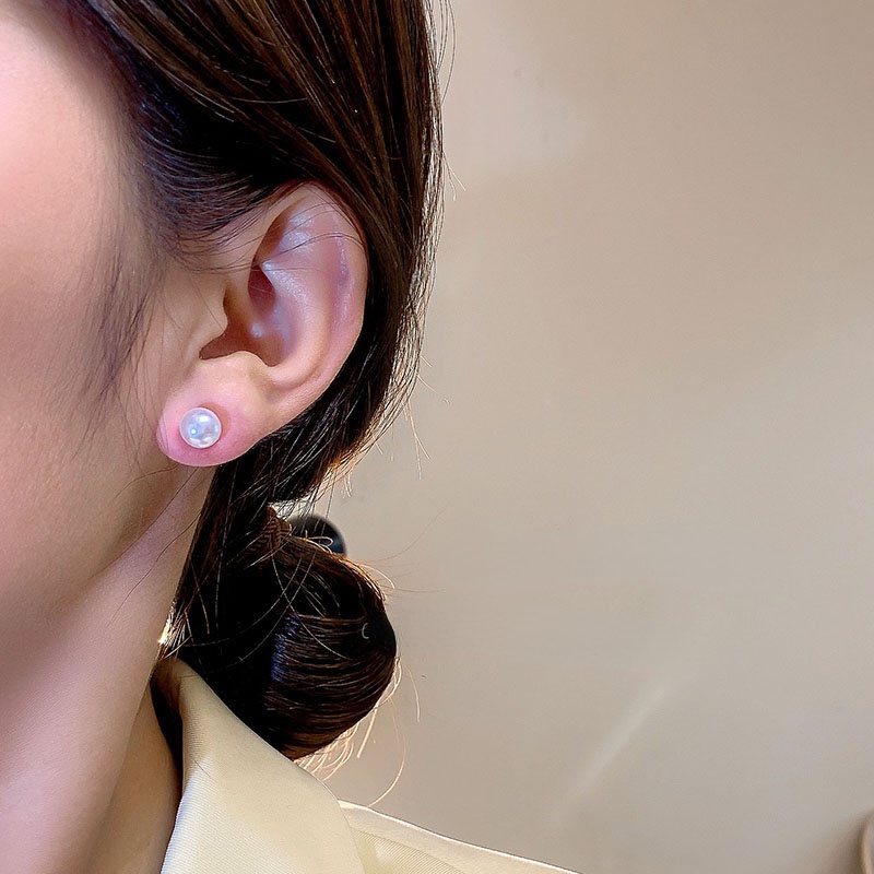 Anting Bunga tulip Mutiara Aksesoris Wanita Korea Manis Lucu