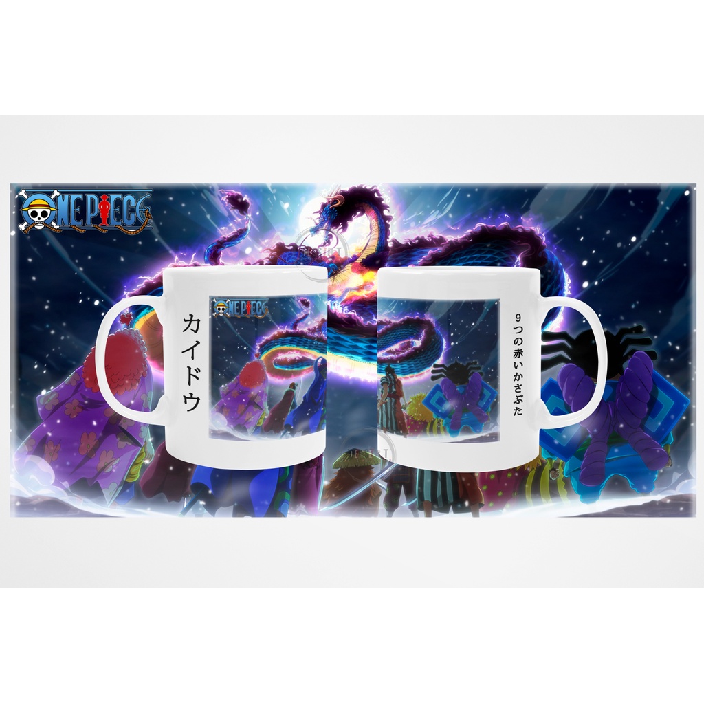MUG CANGKIR GELAS ANIME ONE PIECE KAIDO YONKO MERCH KADO