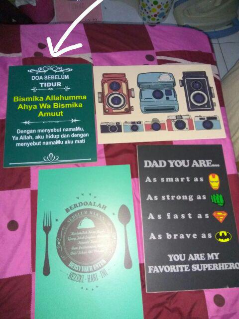 Wooden Projects Doa Bangun Tidur Walldecor Poster Shabbychic Islamic