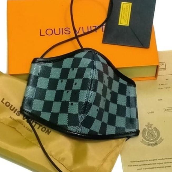 Outerwear | Masker Lv Hijab Headloop Masker Branded Premium Masker Lv Full Set Box Kualitas Terbaik