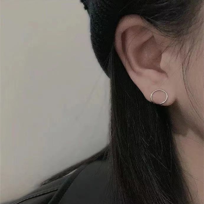 Anting Klip Tanpa Tindik Bentuk Hati Gaya Retro Korea Untuk Wanita