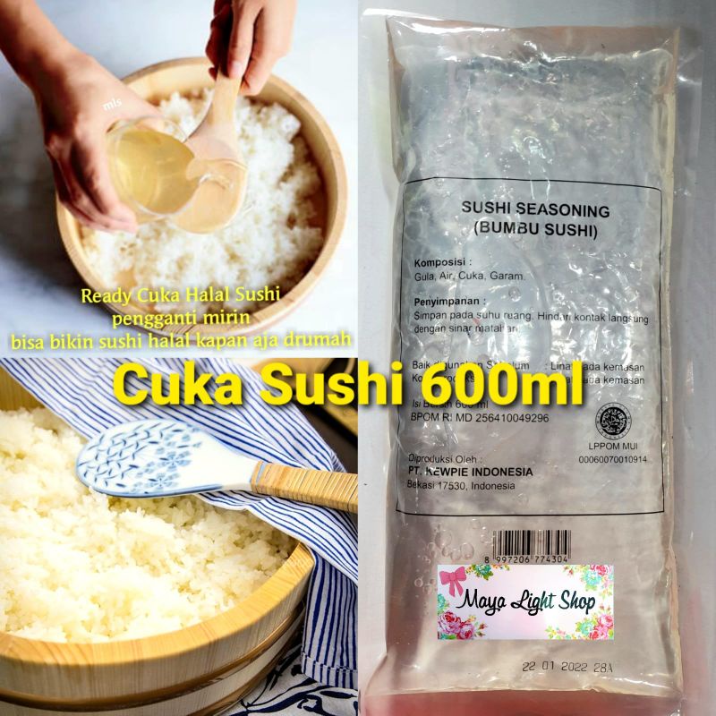 

Cuka Sushi 600ml rice vinegar seasoning sushi halal cuka nasi bento