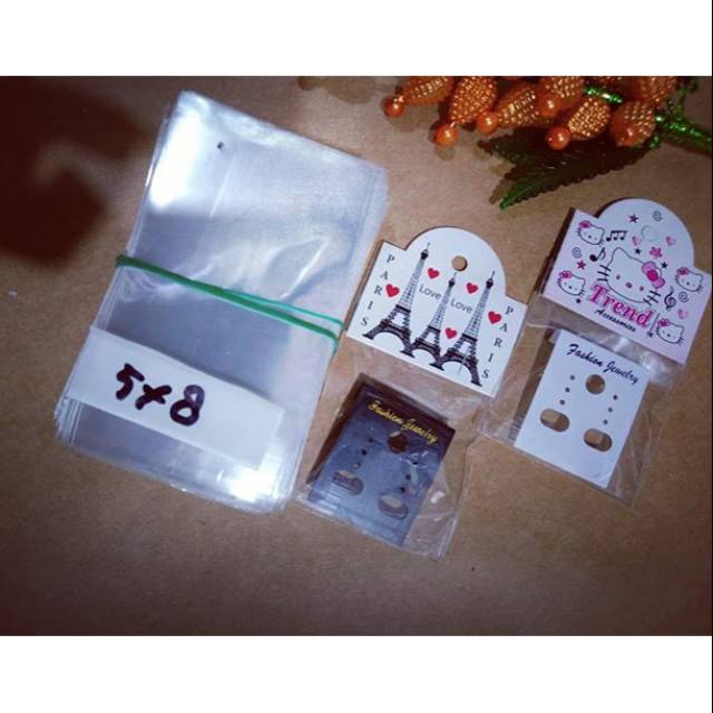 Plastik kaca buat anting