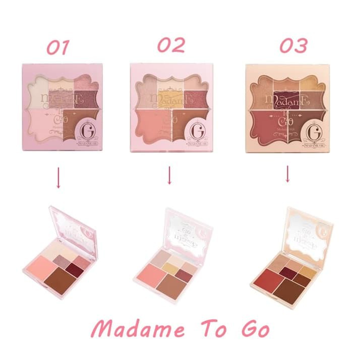 MADAME GIE TO GO/ FACE PALLETE / MAKE UP TRAVEL KIT