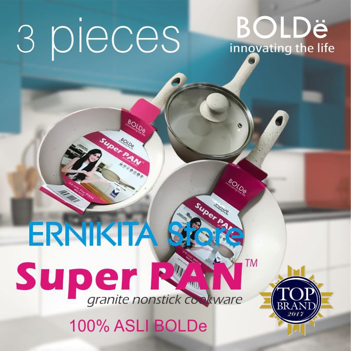 BOLDe SUPER PAN COOKWARE SET -  Super Pan Granite Coating Series