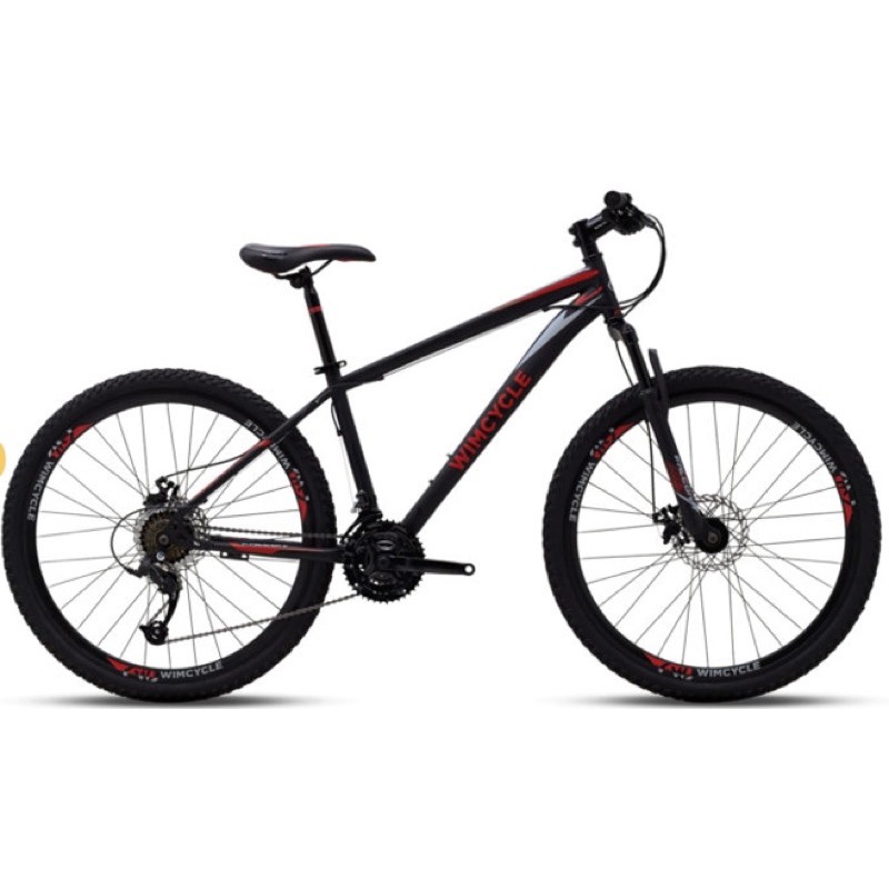 SEPEDA GUNUNG WIMCYCLE FALCON 27.5 INCH BLACK RED