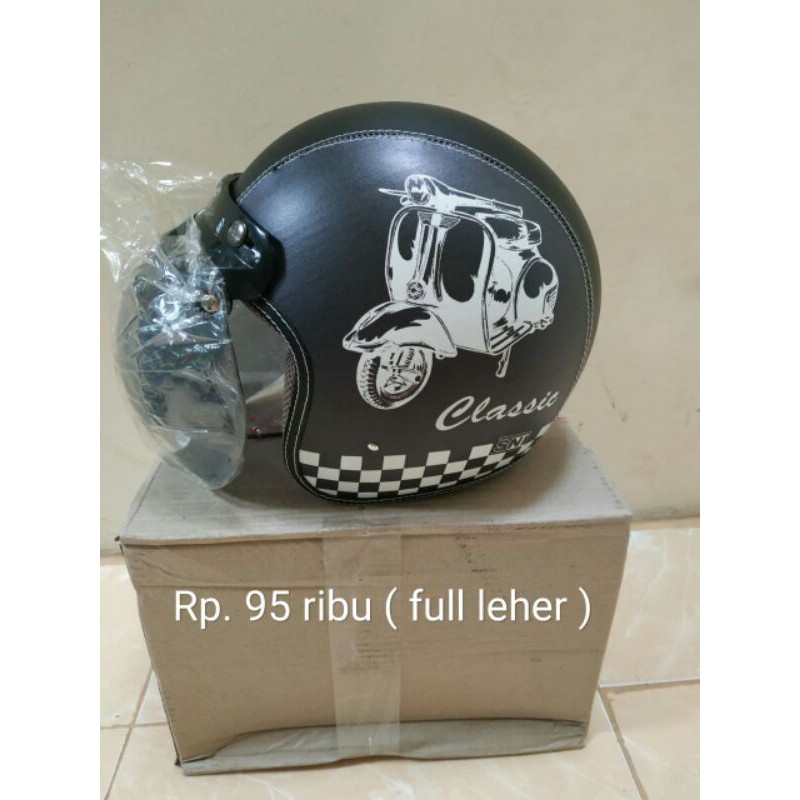 HELM BOGO FULL LEHER DEWASA