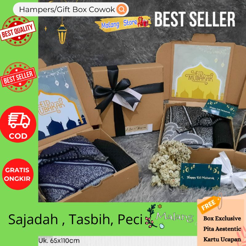 

Malang Store*Hampers sajadah lebaran eid murah/hampers ramadhan/ souvenir tahlilan tasyakuran aqiqah/ kado gift box cowok