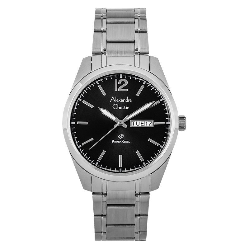 Jual Jam Tangan Pria Alexandre Christie AC 1012 ME BSSBA Men Black Dial