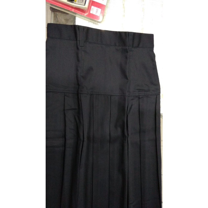 ROK REMPEL PANJANG SMP BLUEBLACK BIG SIZE ROK WANITA BAPING ROK SERAGAM SEKOLAH SMP BLUEBLACK REMPEL SAMBUNG PANJANG