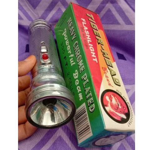 Senter Tiger Head FT 300 Stainless Steel Baterai Besar 2 Classic Jadul