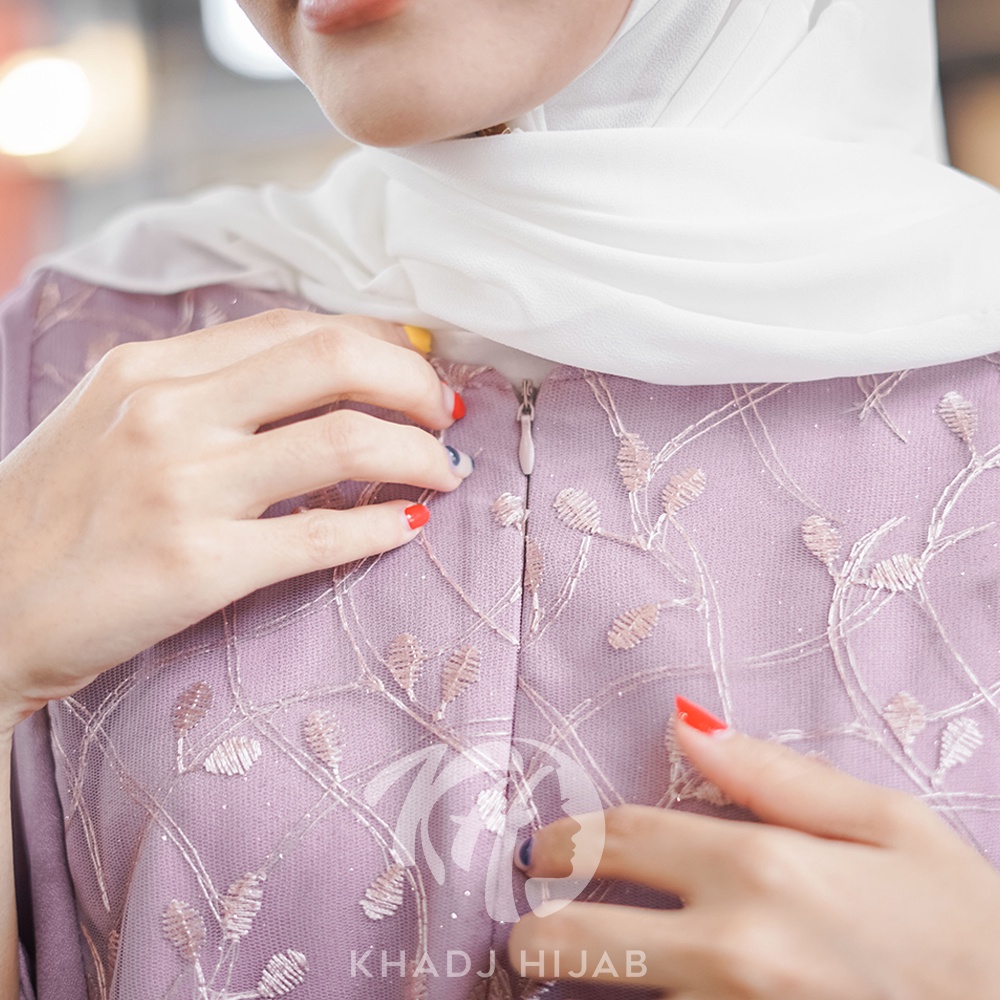 Khadj Hijab - Dress Gamis Muslim Mix Brukat Deanova-3