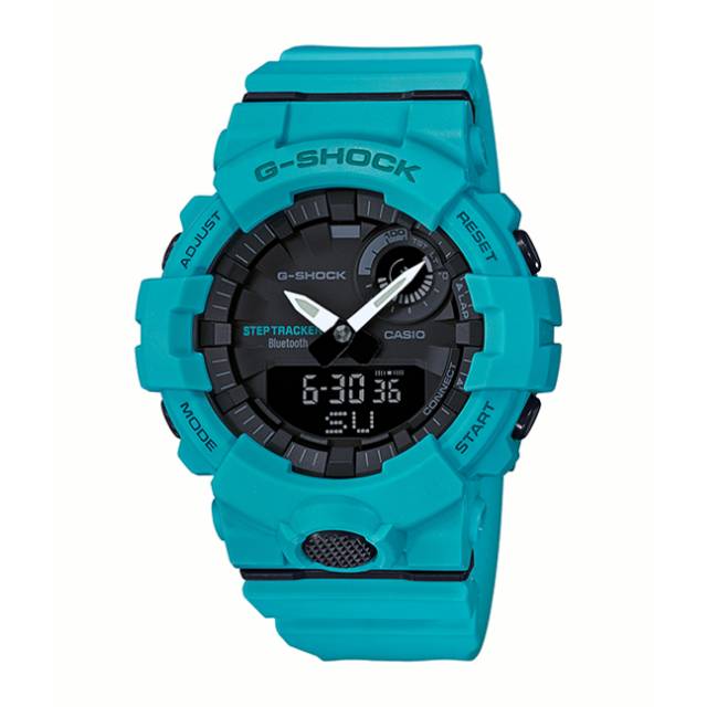 Jam Casio G-Shock Bluetooth Type GBA-800-2A2 Original / Warna Biru Tosca / Casio Gshock GBA 800 2A2