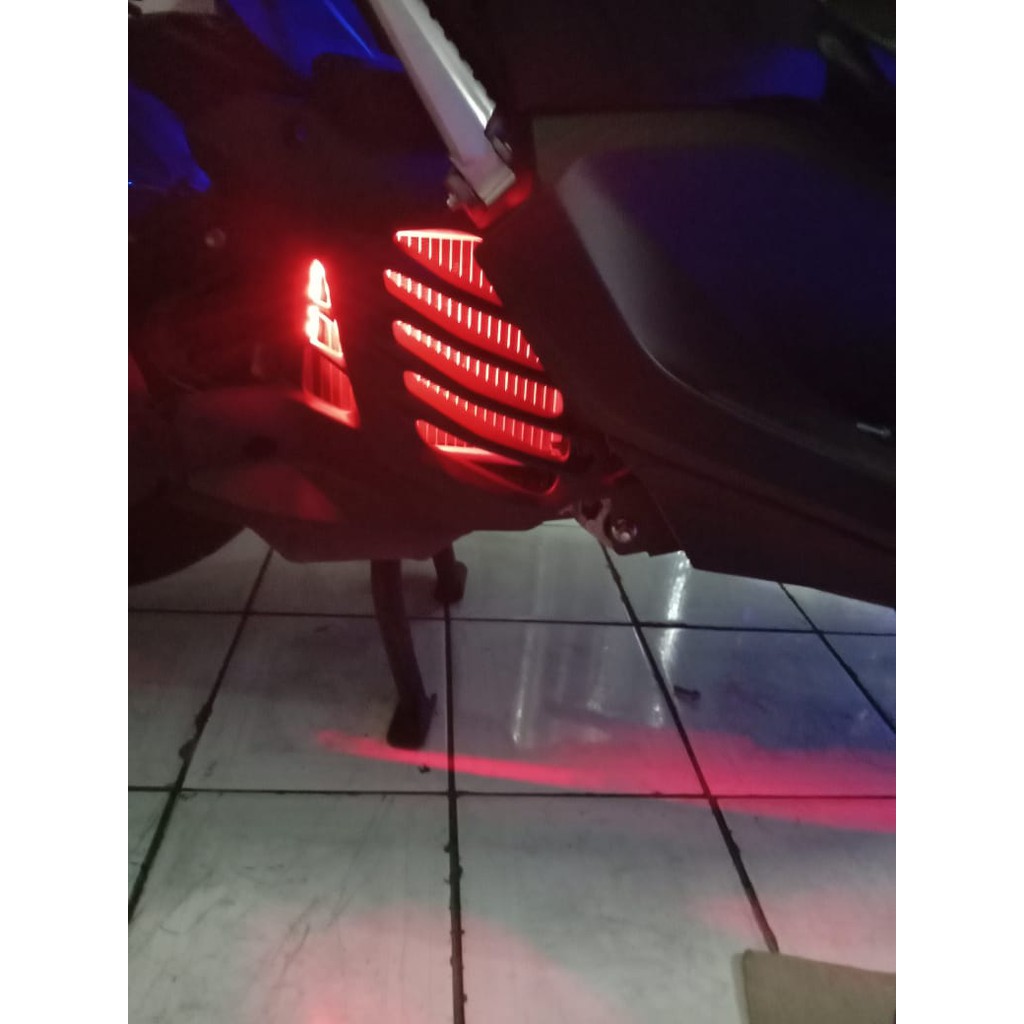 LED strip cover radiator & body samping lampu motor aksesoris NMAX sudah PNP buat nmax new 2020, 202