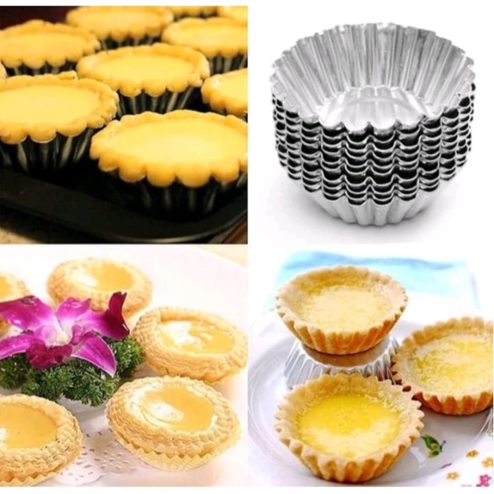 Cetakan Pie Sus / Kue Pie Susu / Cetakan Egg Tart ( isi 20pcs )