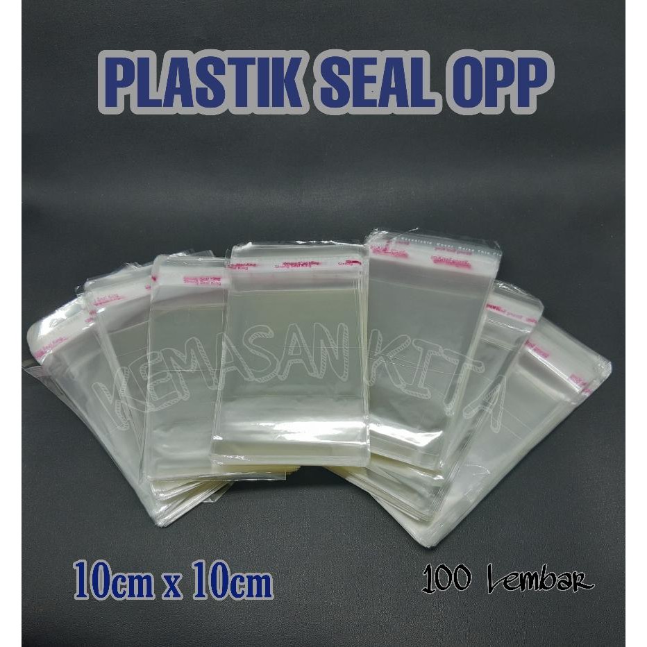 

Kantong Plastik Opp Seal Lem Perekat Kemasan Souvenir Kue 10x10 cm