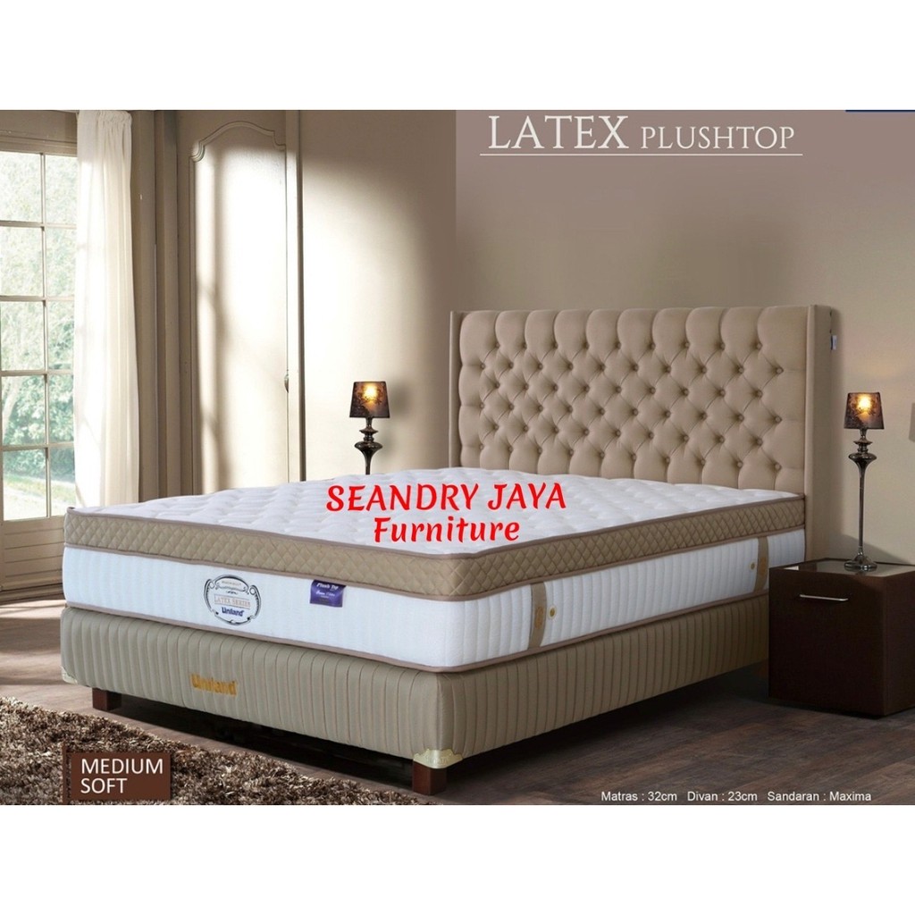 SPRING BED UNILAND / POCKETED LATEX PLUSH TOP/FULL SET/PROMO MURAH/FURNITURE DEPOK/CIBUBUR/CISALAK
