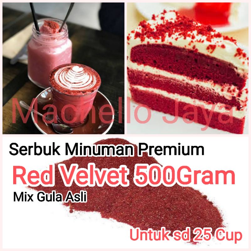 

Serbuk Minuman kualitas premium rasa redvelvet 500gram sudah mengandung gula asli