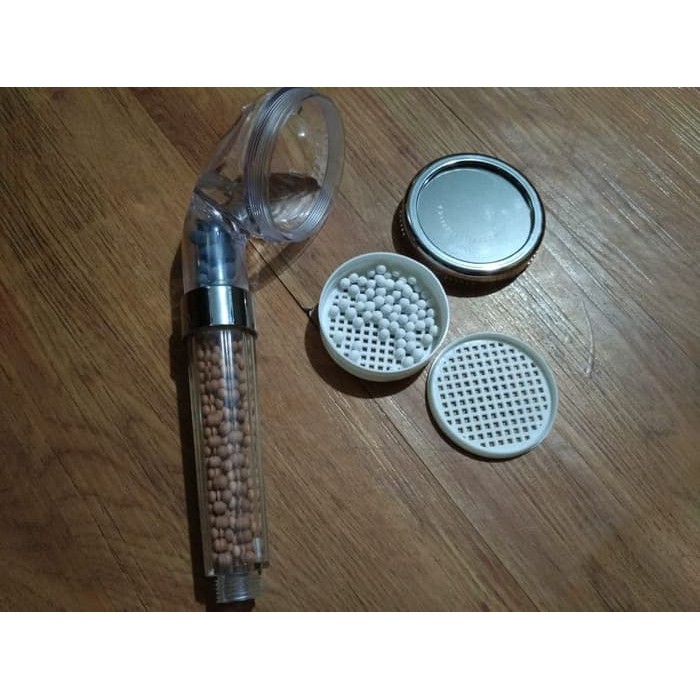 Shower Filter Aerator Pancuran Mandi Batu Ion Spa Shower Head Kepala