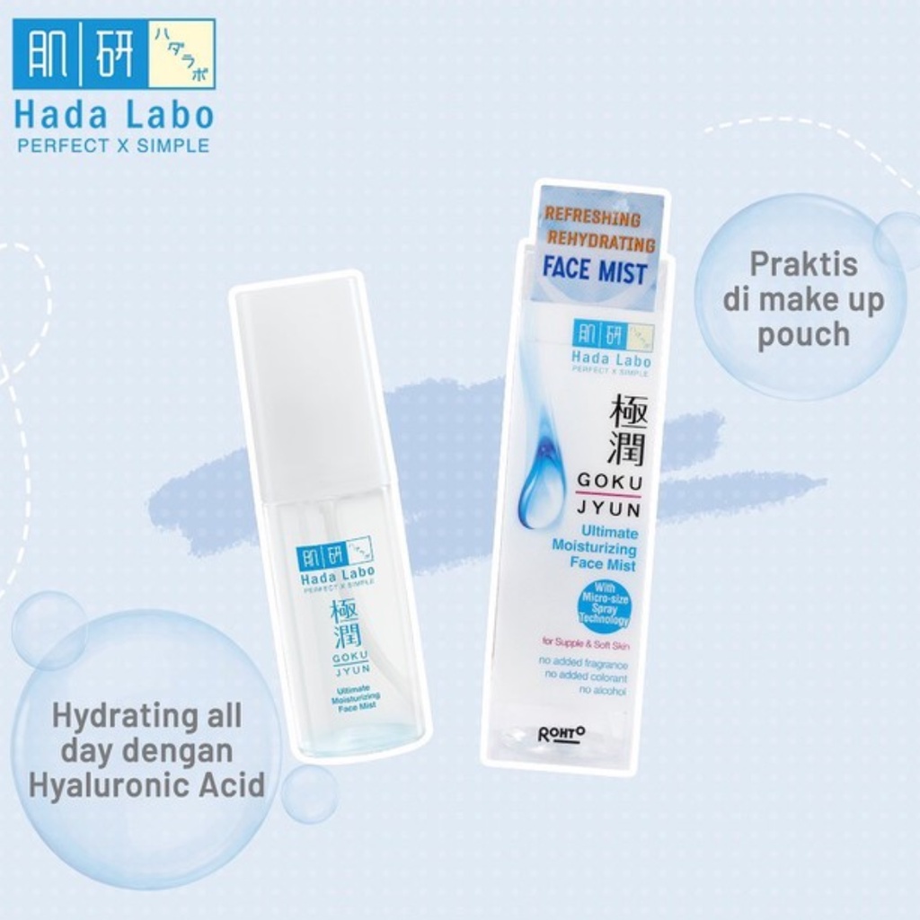 ⭐️ Beauty Expert ⭐️ Hada Labo Hadalabo Gokujyun Ultimate Moisturizing Face Mist 50ML