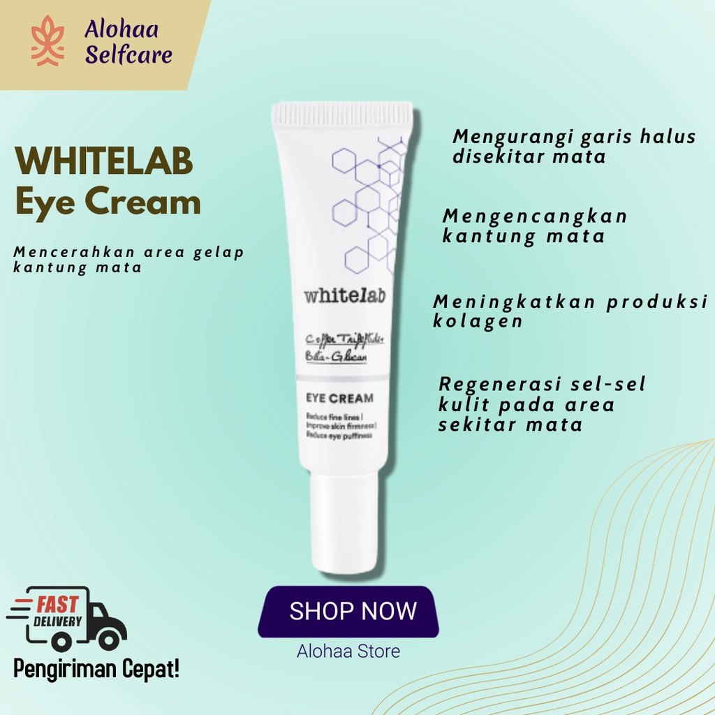 Krim Mata Eye Cream Perawatan Kantung Mata Krim Milia Skincare Hits Whitelab - AHC018