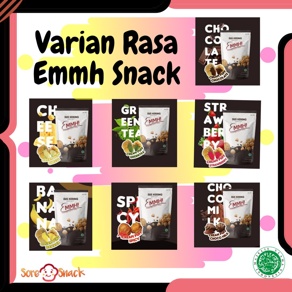 

EMMH SNACK SUS KERING LUMER 70gr -7 VARIAN RASA-