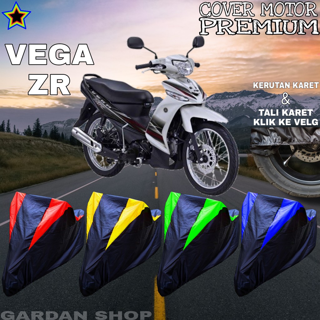 Sarung Motor VEGA ZR Hitam KOMBINASI Body Cover Penutup Vega PREMIUM