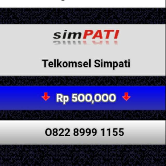 NOMOR CANTIK SIMPATI 0822 8999 1155