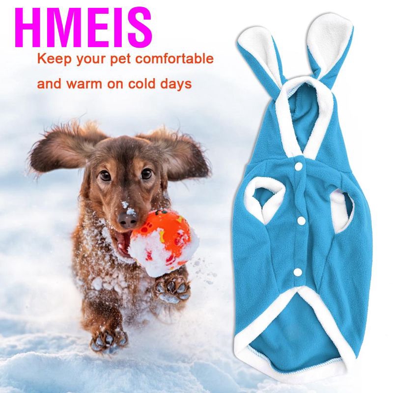 Pet Dog Fleece Clothes Cat Soft Costume Keep Warm for Winter Easily Wear On and Take Off L Alinory Dog Clothes