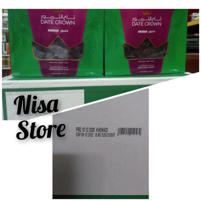 

stok baru date crown khenaizi exp 2022, kurma khenaizi 1 kg
