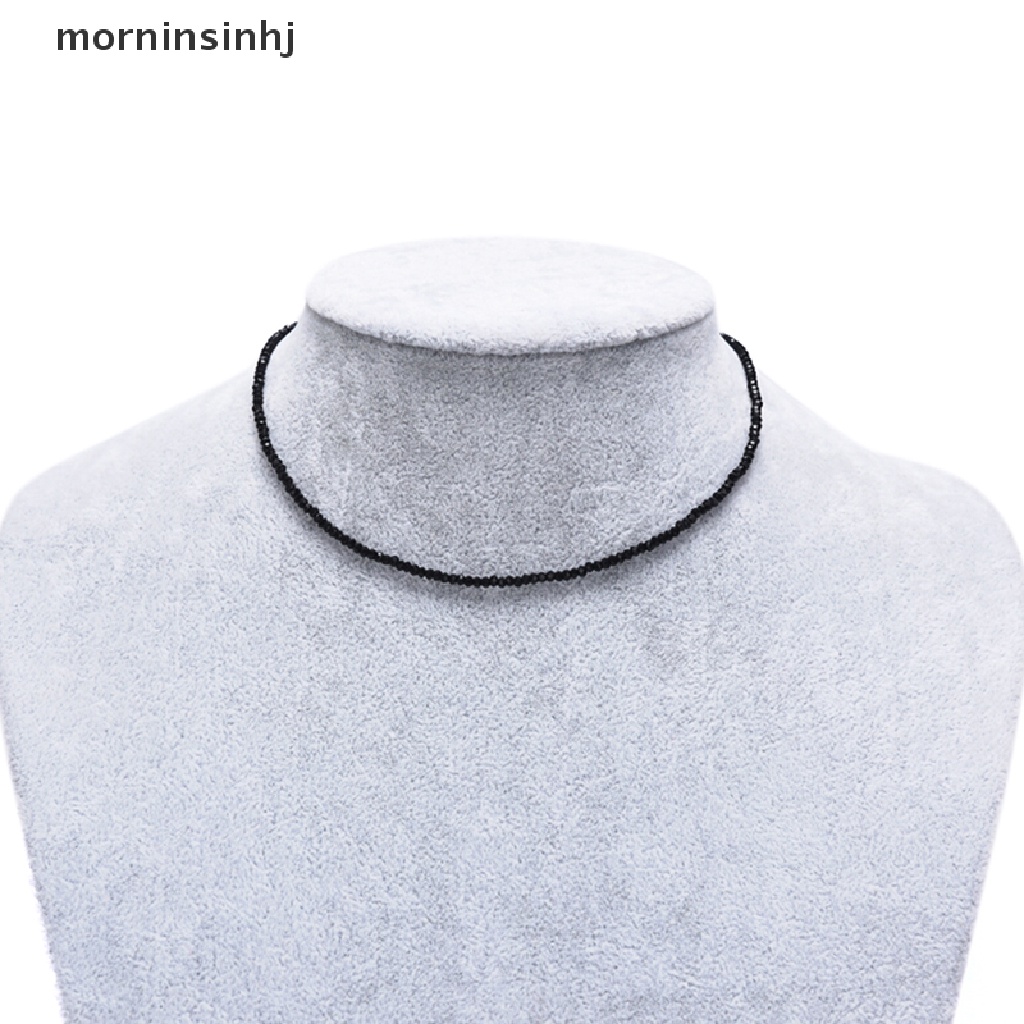 Mor Kalung Choker Kristal Hitam Untuk Wanitapesta