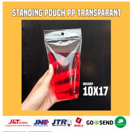 

Kemasan Pudot / Standing Pouch Plastik PP 10 x 17 10x17 Seal Tipis | isi 100pcs