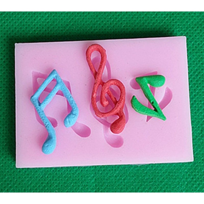 3D Silicone Mold Fondant Cake Decorate - Music Notes