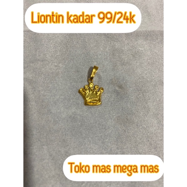liontin Rolex emas asli kadar 99/24k