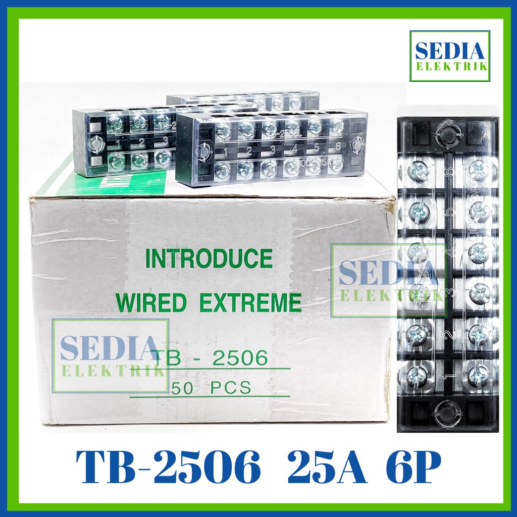 TERMINAL BLOK TERMINAL BLOCK TB-2506 TB2506 25A 6POLE 6P
