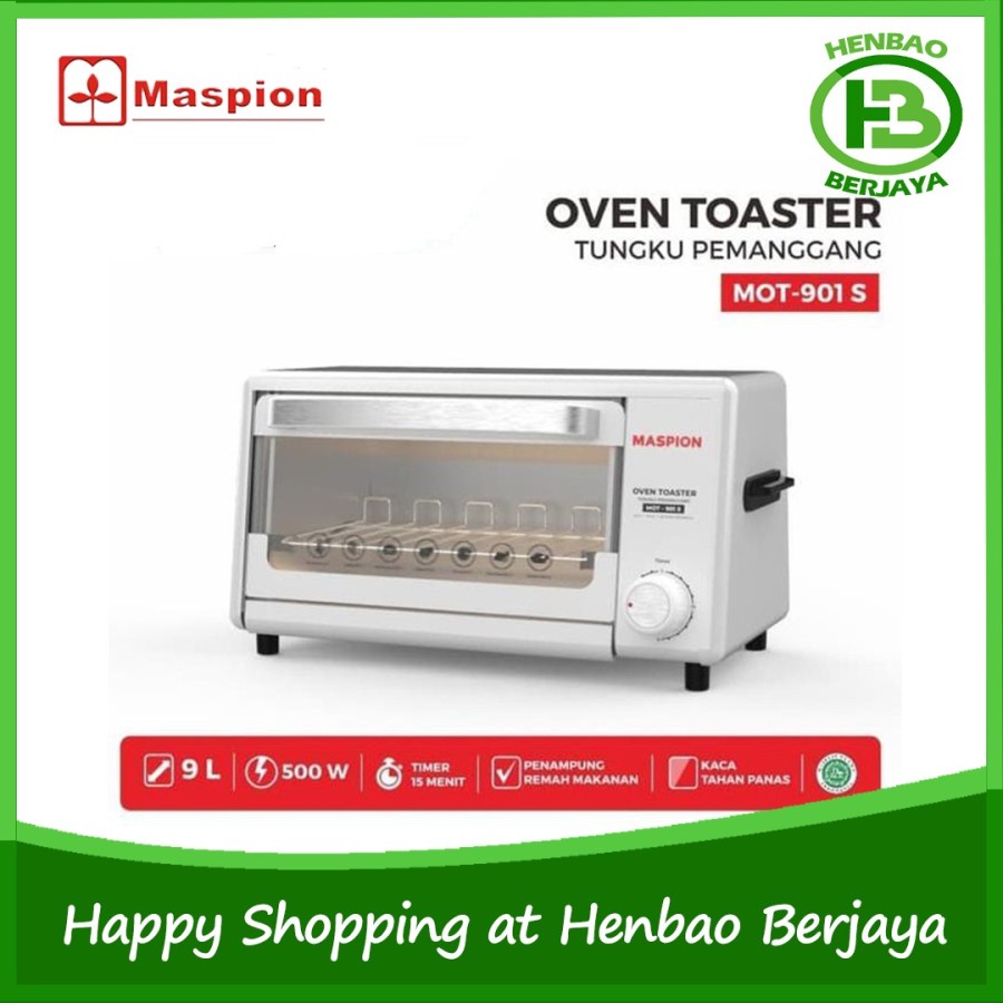 Maspion Oven Toaster Listrik 9Liter MOT901S MOT 901 S MOT-901