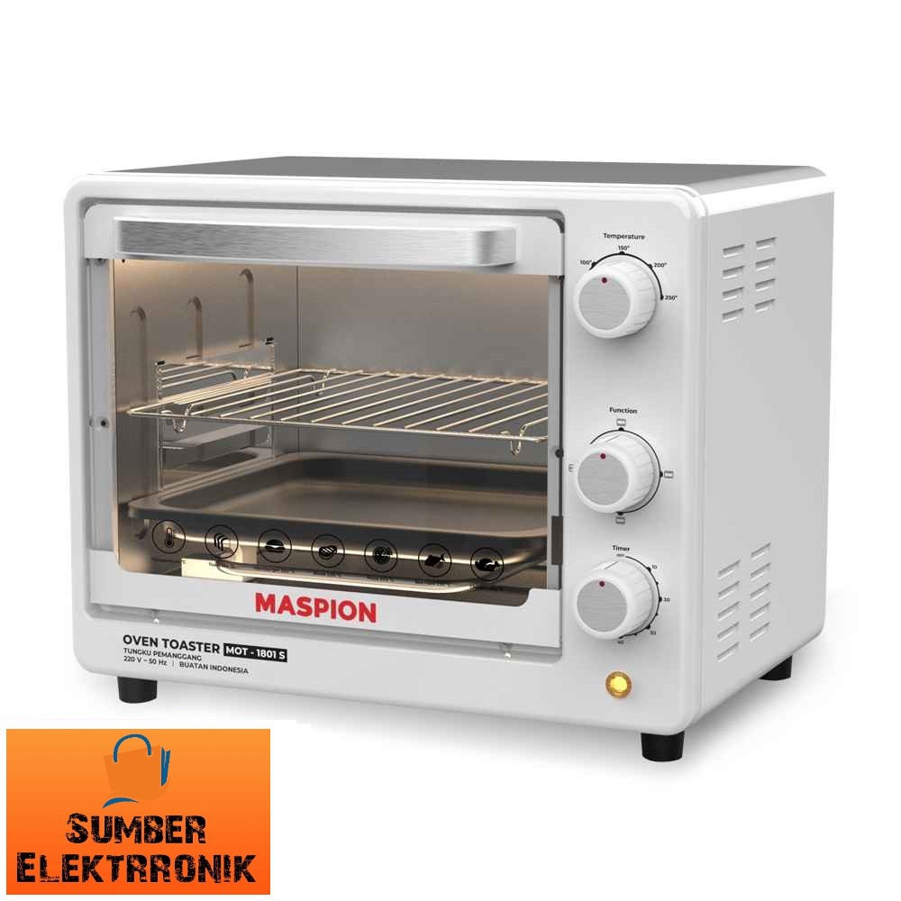 Maspion MOT 1801 S Tungku Pemanggang Oven Toaster 18 Liter free bubble