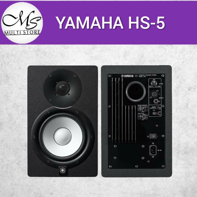 Yamaha HS5 - HS 5 - HS-5 - Speaker Studio Monitor Flat - 1Set - Hitam - Black - Original