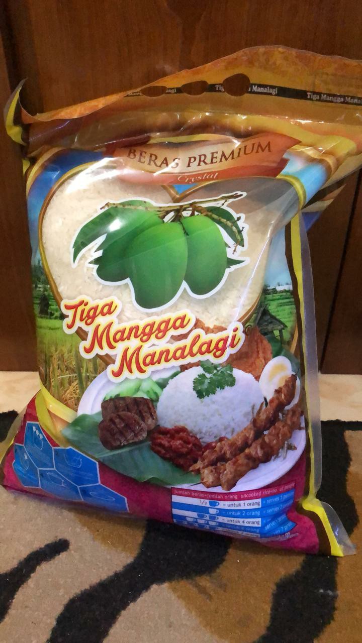 Beras Bengawan Tiga Mangga Manalagi Balikpapan 5kg 10kg 25kg Indonesia