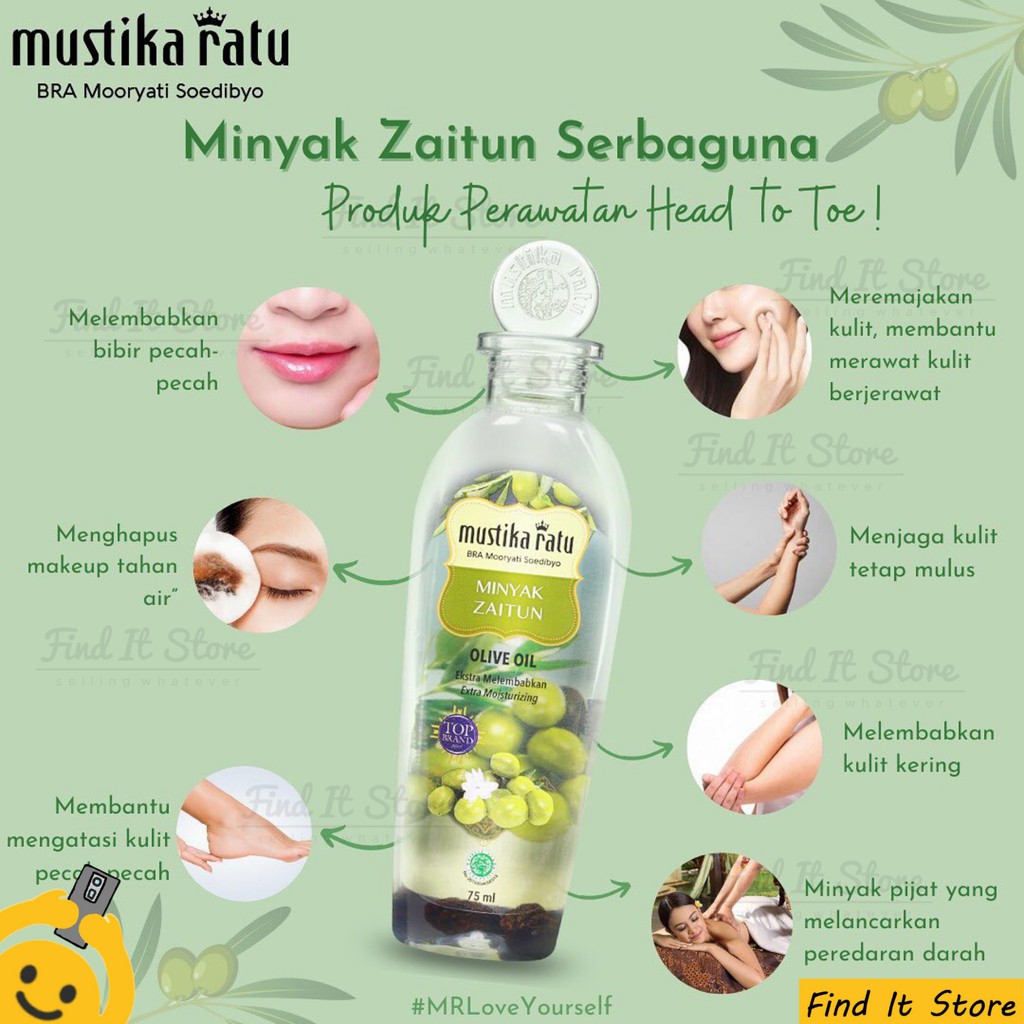 Mustika Ratu Oil &amp; Shampoo Series | Minyak Zaitun Hair Tonic Rambut Sampo Bayam Cem Ceman Minyak Cendana 75 175 ml