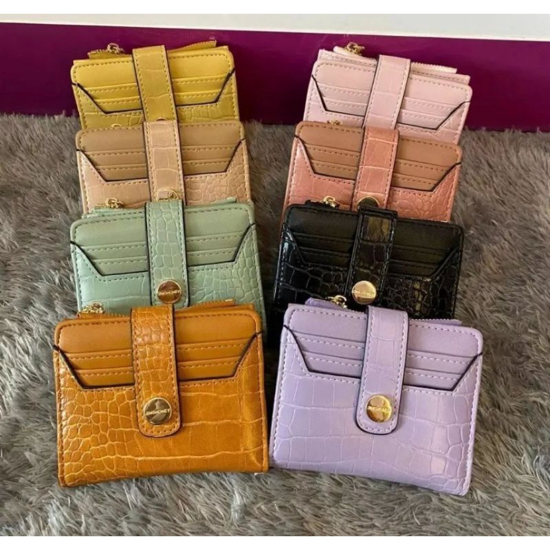 DOMPET LIPAT WANITA EXCLUSIVE JIMS HONEY JH GENIE WALLET DOMPET BAHAN KULIT CROCO MURAH PROMO DISKON DOMPET KECIL DOMPET MINI IMUT KECIL LUCU MURAH