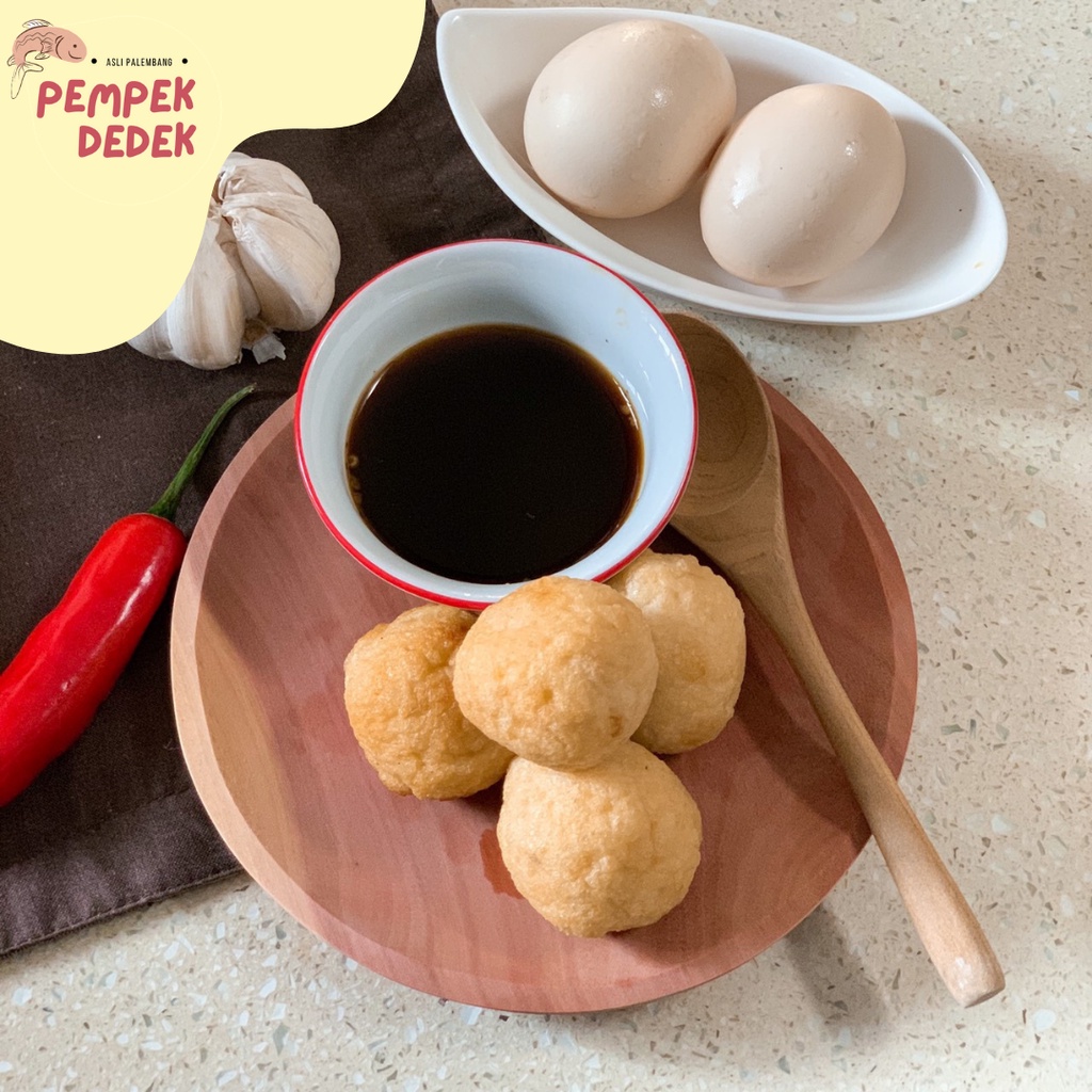 

Pempek Adaan / Bulat Paket Frozen 10 pcs + cuko - PEMPEK DEDEK - 100% ikan tenggiri