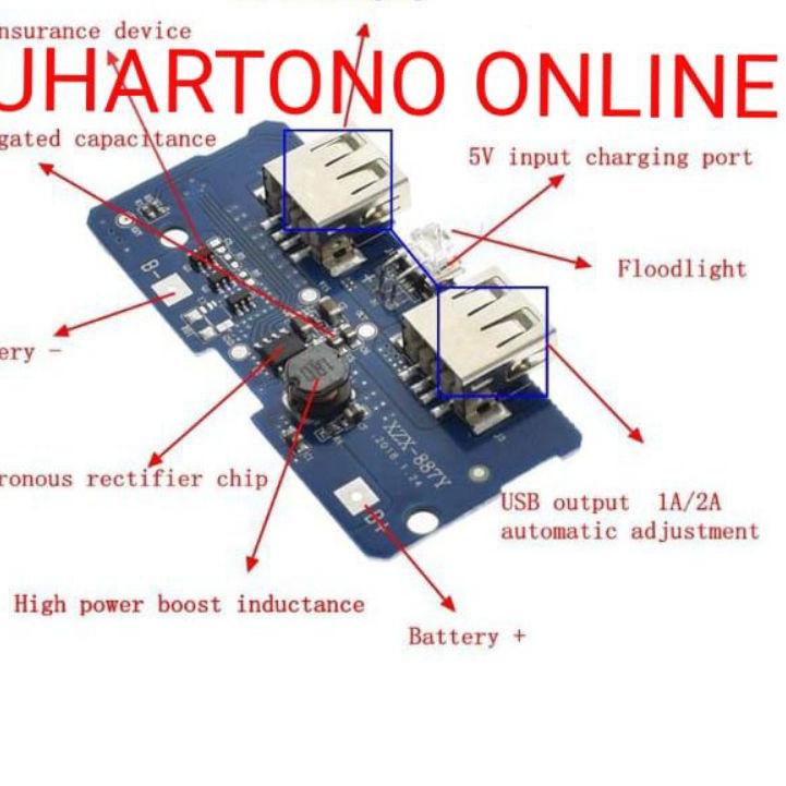 ♗ Modul power bank 5V 2A ✹