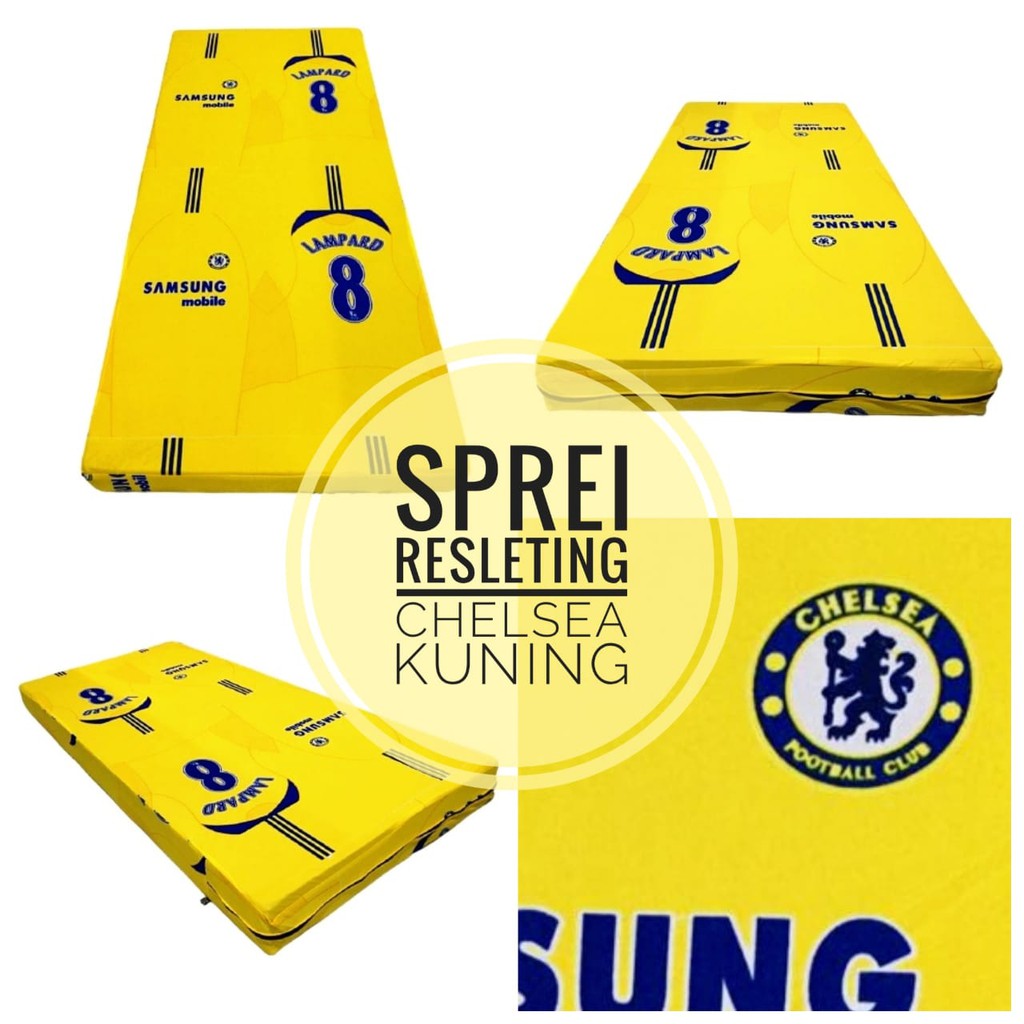 Sprei resleting sarung kasur motif Uk.120x200x25-30 SPRINGBED