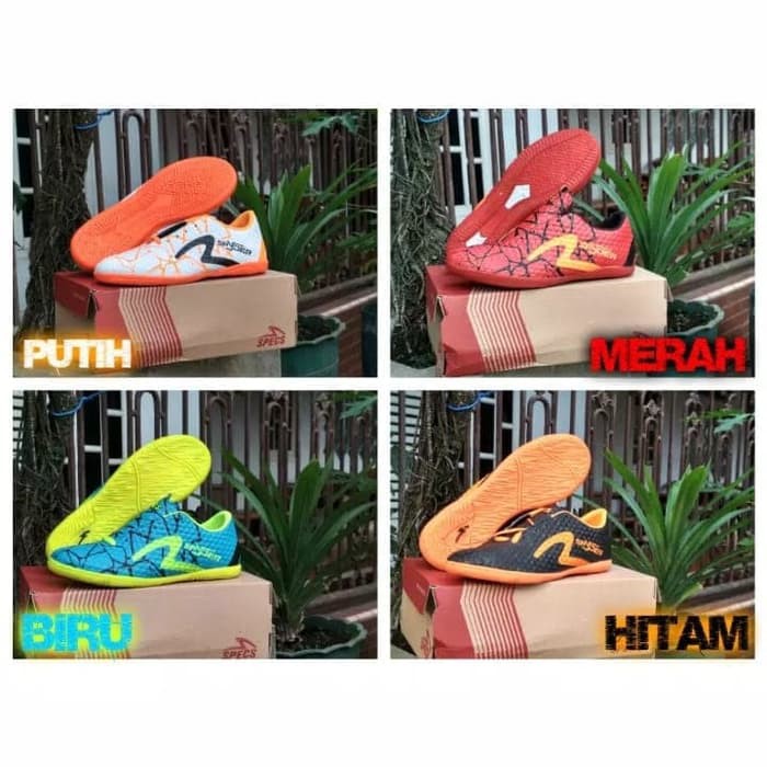 Sepatu Futsal Specs Olahraga Pria Running Sporty Lari Sepak Bola Futs - -
