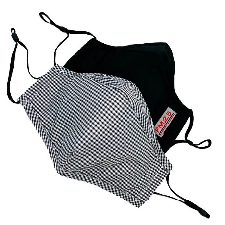 

La Floret 2 pcs Masker kain PM2.5 Protective anti-virus/anti-bacteri 5 ply 3D Mask