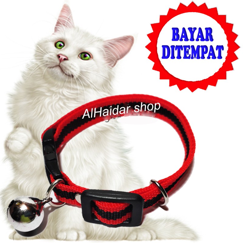 KALUNG LONCENG GARIS AKSESORIS KUCING ANJING MUSANG