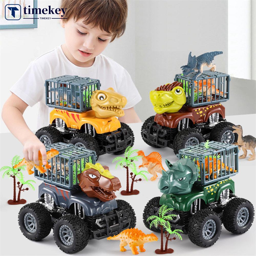 Timekey P1R6 Mainan Truk Excavator Mini Dinosaurus Untuk Anak Laki-Laki