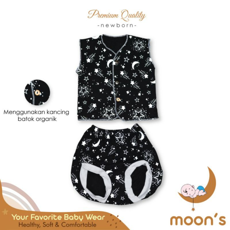 STELAN KUTUNG BAYI PREMIUM MOONS/BAJU BAYI BARU LAHIR